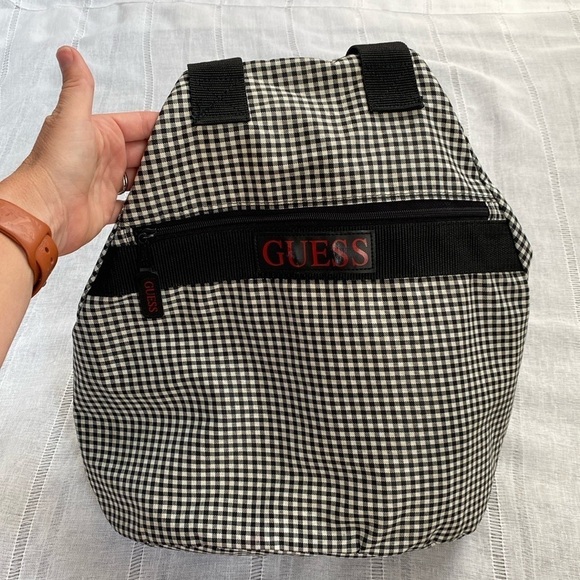 Guess 90s gingham tote bag. - Picture 3 of 12